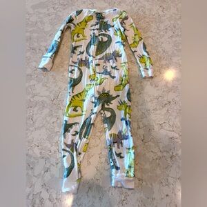 Simple Joys by Carters - Dinosaur Print Kids Pajama Onesie 2T